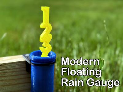 Modern Floating Rain Gauge