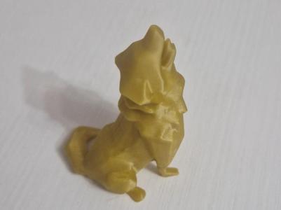 wolf or dog wolf sculpture