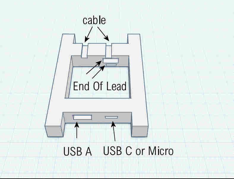 Cable Holder Modified "USB Cord Wrap"