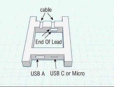 Cable Holder Modified "USB Cord Wrap"