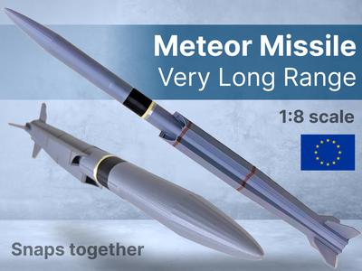 Meteor Air-to-Air EU Missile (1:8) (Snap Fit)