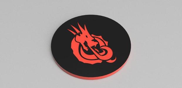 DRAGON THEMED DICE TRAY, 7 POCKETS 