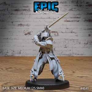 Inquisitor Knight Attack ‧ DnD Miniature ‧ Tabletop Miniatures ‧ Gaming Monster ‧ 3D Model ‧ RPG ‧ DnDminis ‧ STL FILE