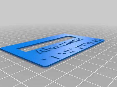 Signature template for Blind people / Unterschriftschablone für Blinde oder Menschen mit LowVision