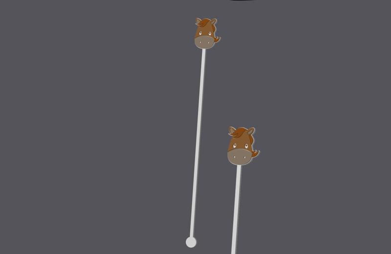 Horse Head - Farm Animals - Cocktailsticks v2