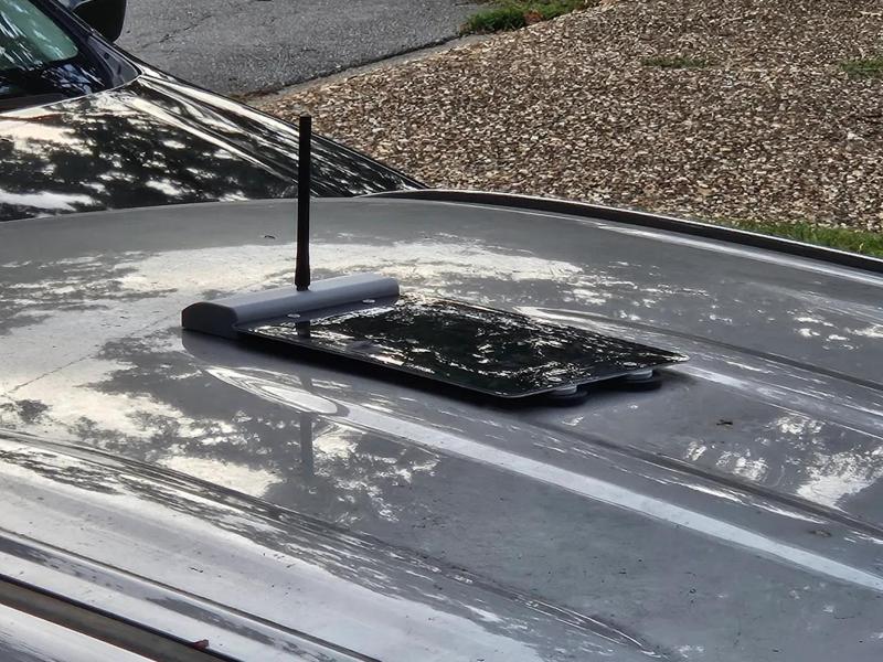 Low Profile Solar Meshtastic Car Node   