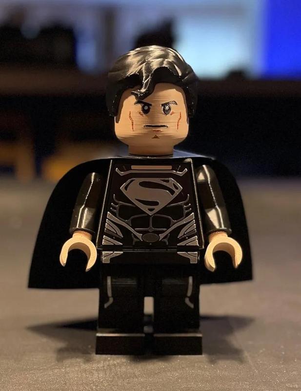 Black Suit Superman Brick MegaFigure (5:1 Scale)   