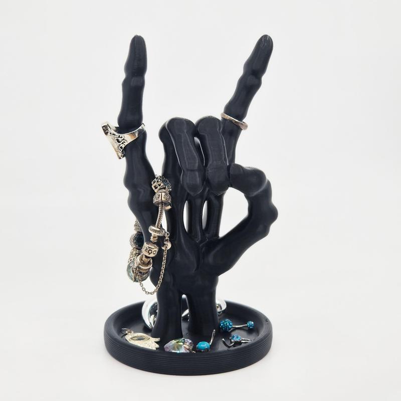 Bone Sign – Rock-On Skeleton Hand Jewelry Holder