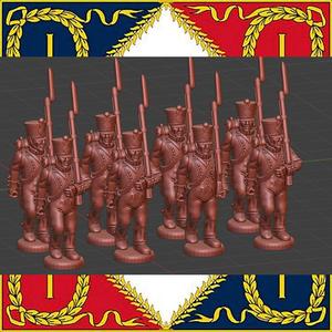 28mm Napoleonic French Line Infantry  campaign dress 1808-12
