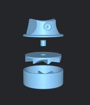 GRINDER SPRAY CAN CAP