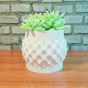 wavy planter pot decoration for home