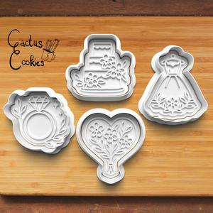 Wedding Cookie Cutter set 0939