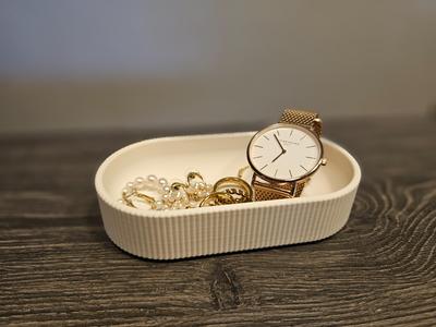 Rounded Valet Tray — Two Variants (TPU Feet)