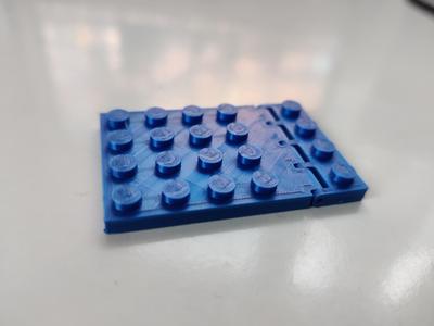 Lego brick generator tool - hinged plate