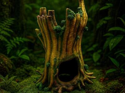 Tree Stump with Cave
