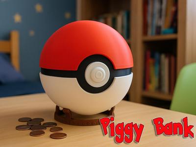 Pokéball Piggy Bank