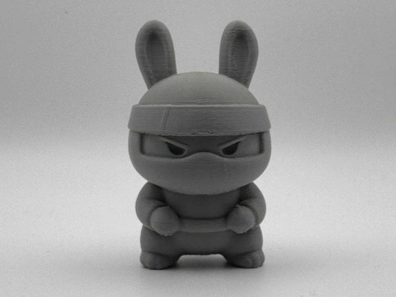 Ninja Bunny – Chibi Rabbit Warrior Figurine