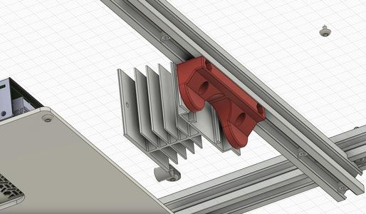 Sovol SV08 R3Men SSR & Heatsink Mount