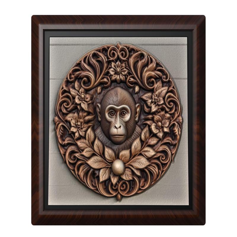 Monkey animal wall art relief wall decor