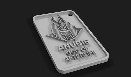 EGYPTIAN GOD ANUBIS KEYCHAIN