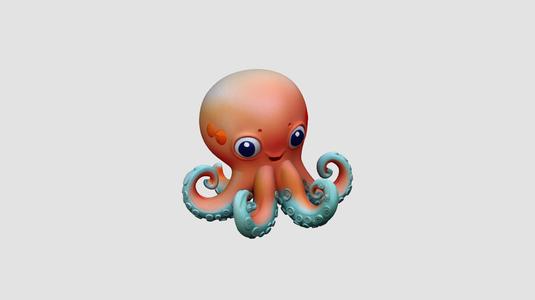 Cute octopus figurine