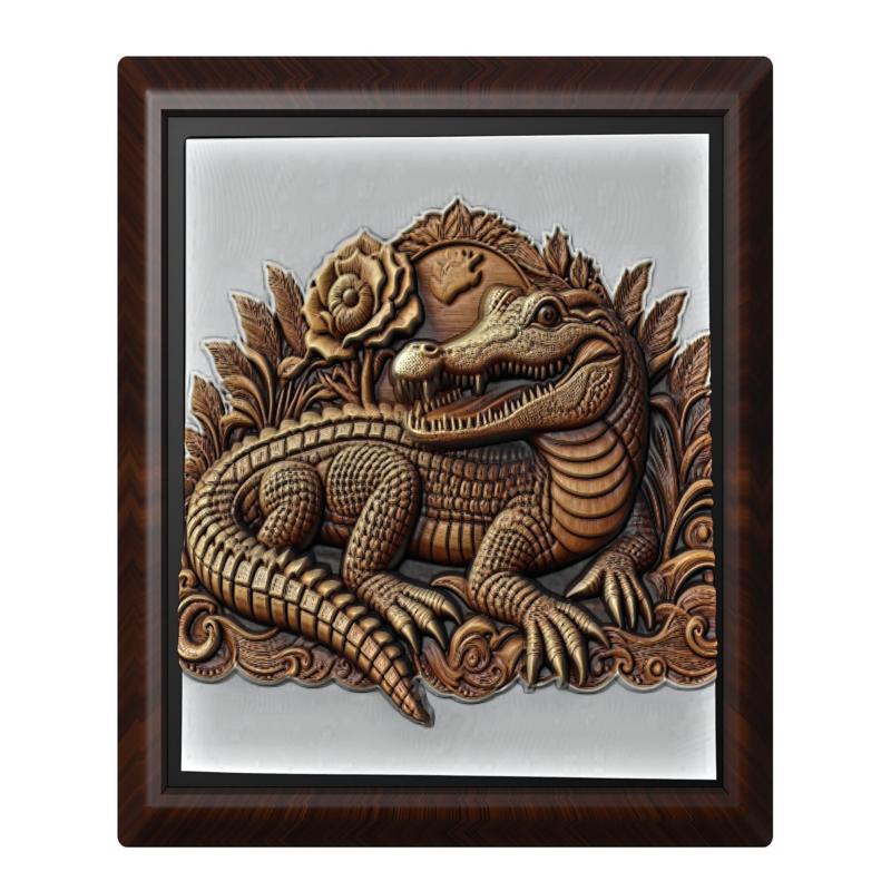 Crocodile animal wall art relief wall decor
