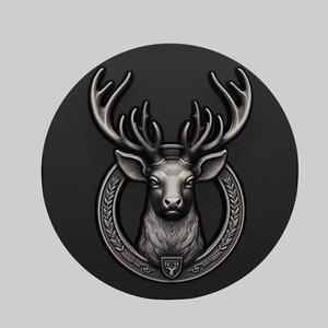 Deer Animal Head Deer Animal Medallion for CNC Router Laser & 3D Printer