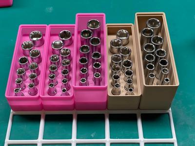 Gridfinity Stackable Metric Socket Holders