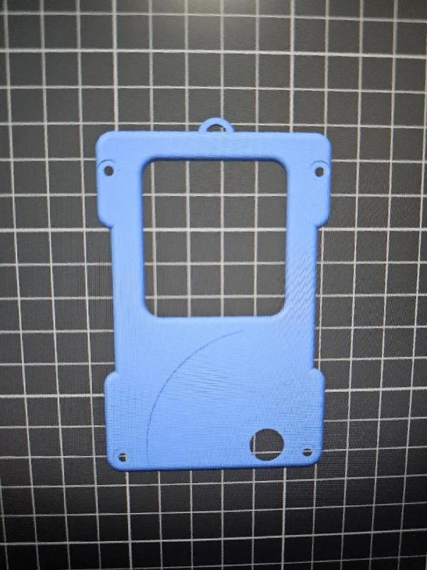 badge holder with lanyard attachment up top   