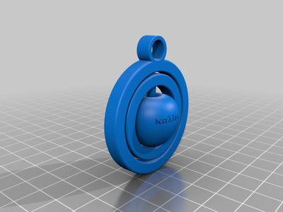 Apple of Discord gimbal pendant