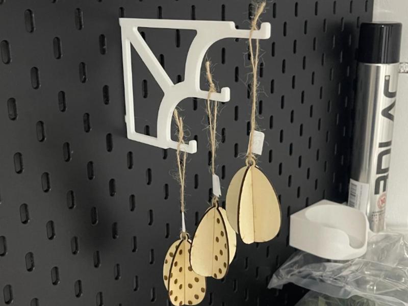 Ikea Skadis Triple Wall Hook 150x100mm