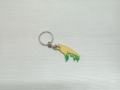 slime hand keychain