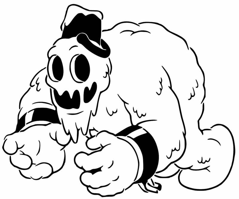 The Snow Monster stencil