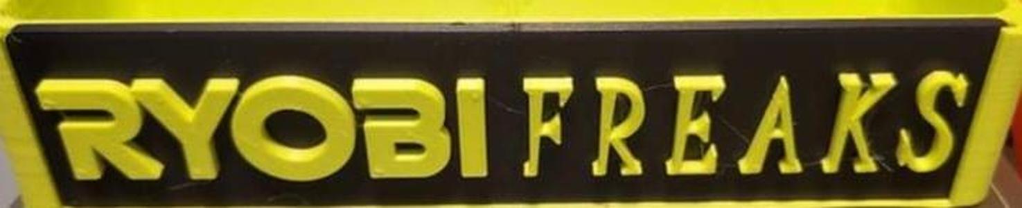 Ryobi Freaks Sign Plate