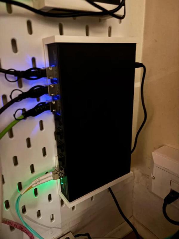 Ikea Skadis Horaco 10Gbit SFP+ Switch mount   