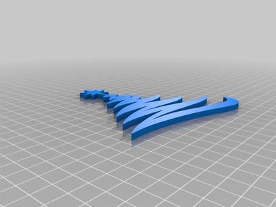 Zig Zag Christmas tree ornament 