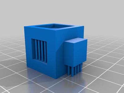 Chess Square (20x20mm) with a 14x14mm grove