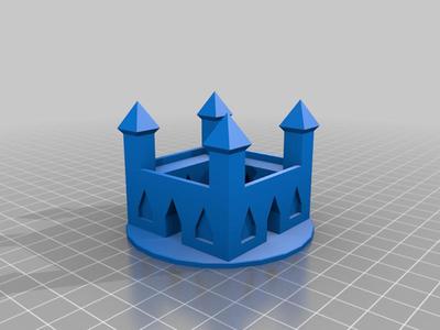 Wasserschloss Springbrunnen - Solar Castle Fountain