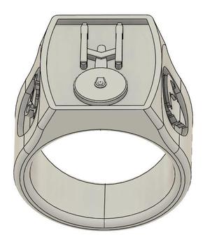 Ring Star Trek Enterprise Spock Kirk Raumschiff