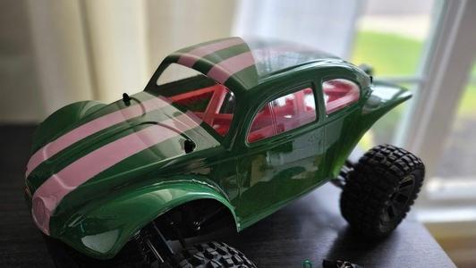 DEERC 200E frame for 1/10 Baja Bug body shell