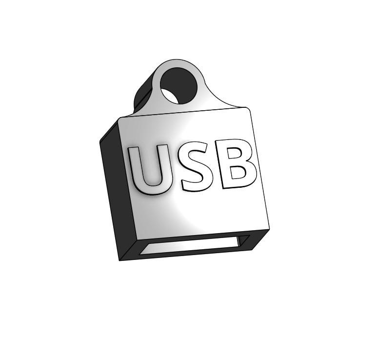 TPU Mini USB Schlüsselanhänger