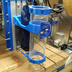 CNC Absaugung 80mm Acrylglas mit Magnet Absaugschuh 