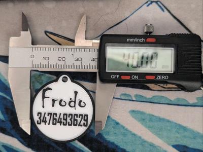 Dog Tag 40mm customizable