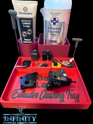 Extruder Cleaning Tray/expansion base with magnet