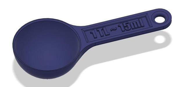 Exakt 1 Teelöffel oder 15ml /// Exactly 1 TEASPOON or 15ml