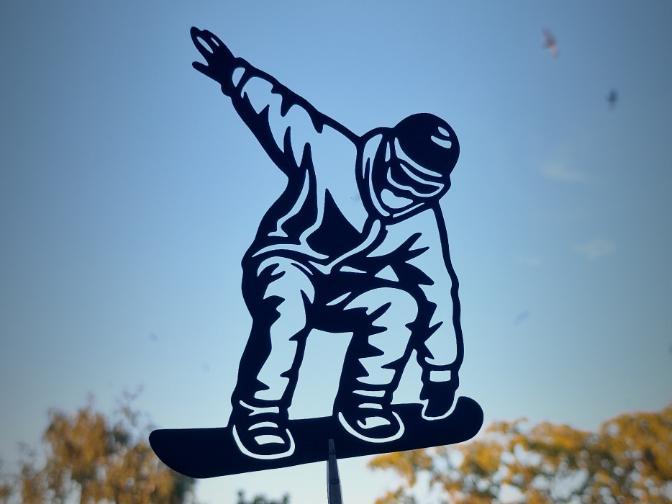 Snowboarder – 2D Wall Art