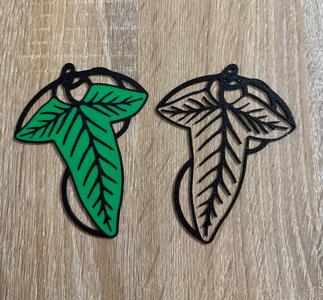 LOTR Lothlórien Leaf in Black or Color
