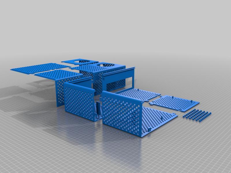 Gabinete Micro ATX slim em partes