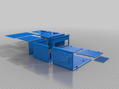 Gabinete Micro ATX slim em partes