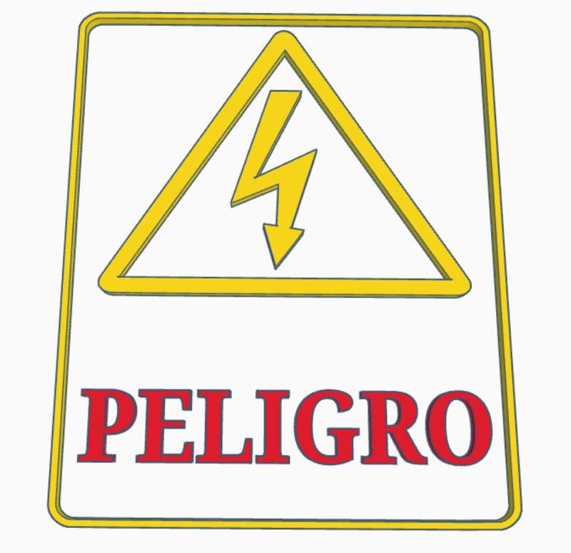 letrero peligro alto voltaje 
